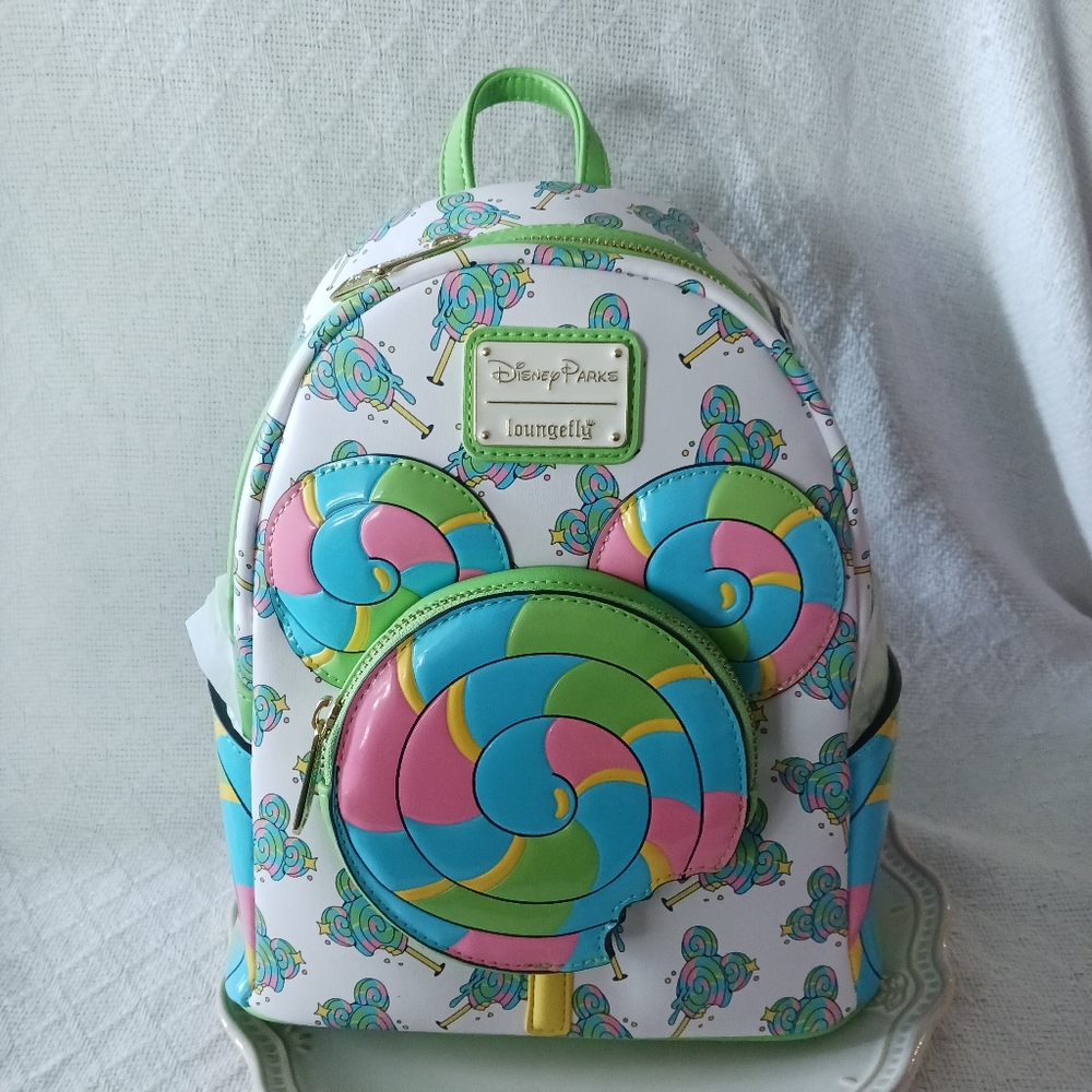 Loungefly × Disney Parks Disney Eats Mickey Mouse Lollipop Mini Backpack - Picture 4 of 14